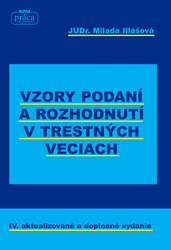 Illášová, Milada - Vzory podaní a rozhodnutí v trestných veciach