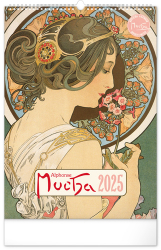 Alfons Mucha 2025 - nástěnný kalendář