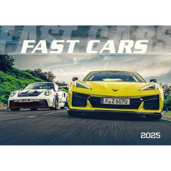 Fast cars 2025 - nástěnný kalendář