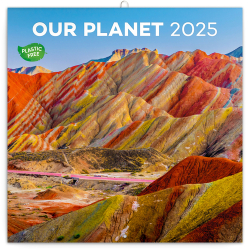 Poznámkový kalendář Naše planeta 2025 - nástěnný kalendář