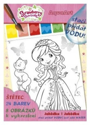 Omalovánka A4 Akim AquaArt - stačí přidat vodu! - Strawberry Shortcake