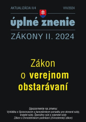 Aktualizácia II/4 2024 – Verejné obstarávanie