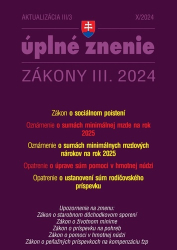 Aktualizácia III/3 2024 – Sociálne poistenie, minimálna mzda a mzdové nároky