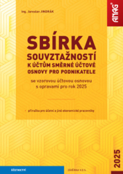 Jindrák, Jaroslav - Sbírka souvztažností k účtům směrné účtové osnovy pro podnikatele 2025