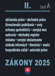 Zákony II A/2025 - Obchodné a občianske právo