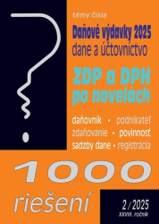 1000 Riešení 2/2025 - Uplatňovanie daňových výdavkov v roku 2025