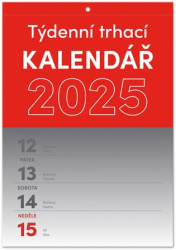 Nástěnný kalendář Trhací týdenní 2025, A5