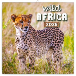 Poznámkový kalendář Divoká Afrika 2025